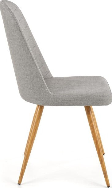 Kitchen Chair Daugavpils | size: Width: 45cm, Height: 90cm, Depth: 53cm | color: Gray | image: 4 | variant: 1002182