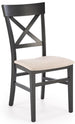 Kitchen Chair Dijon | size: Width: 45cm, Height: 90cm, Depth: 49cm | color: Beige/Black | image: 0 | variant: 1002604