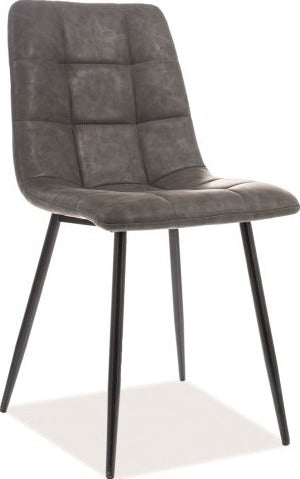 Kitchen Chair Doha | size: Width: 45cm, Height: 88cm, Depth: 38cm | color: Gray | image: 1 | variant: 1003660