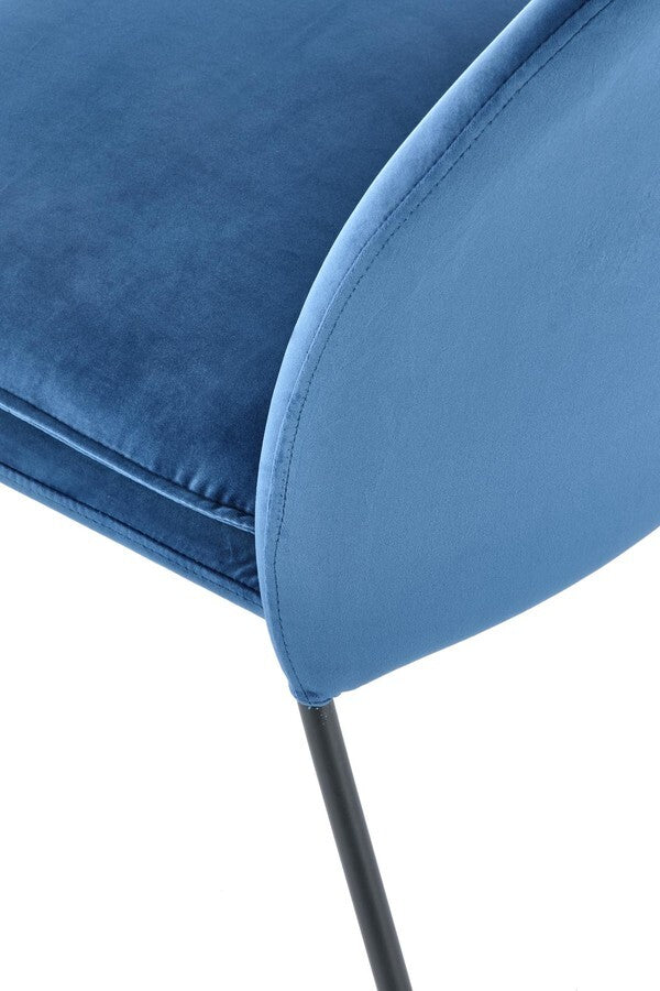 Kitchen Chair Dushanbe | size: Width: 50cm, Height: 84cm, Depth: 58cm | color: Blue | image: 2 | variant: 1002387