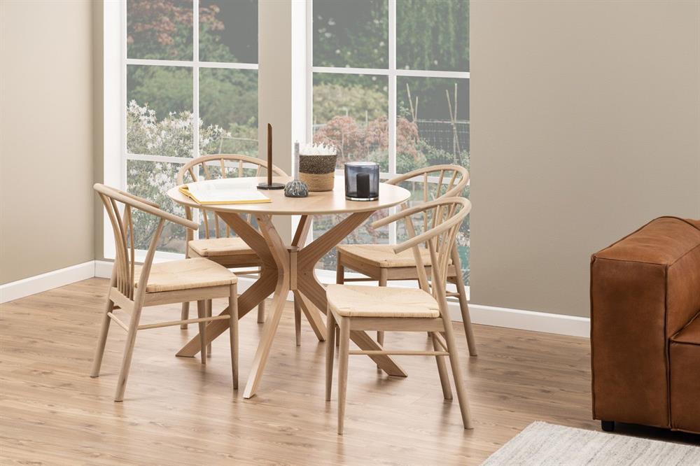Kitchen Chair East Baku | size: Width: 54cm, Height: 83cm, Depth: 54cm | color: Oak | image: 6 | variant: 1006140