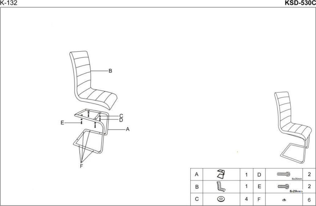 Kitchen Chair East Bridgend | size: Width: 42cm, Height: 99cm, Depth: 57cm | color: White | image: 8 | variant: 1006960
