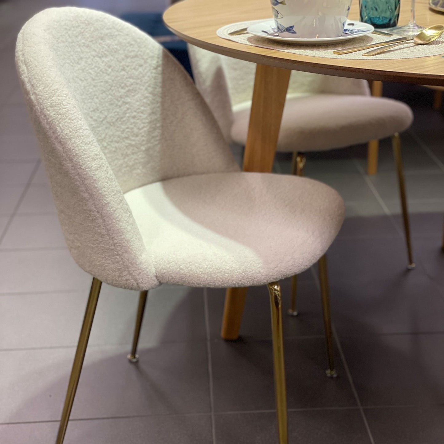 Kitchen Chair East Catania | size: Width: 54cm, Height: 78cm, Depth: 56cm | color: White | image: 5 | variant: 1005718