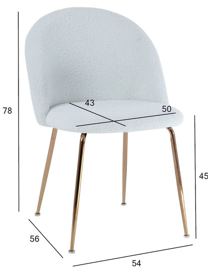 Kitchen Chair East Catania | size: Width: 54cm, Height: 78cm, Depth: 56cm | color: White | image: 6 | variant: 1005718