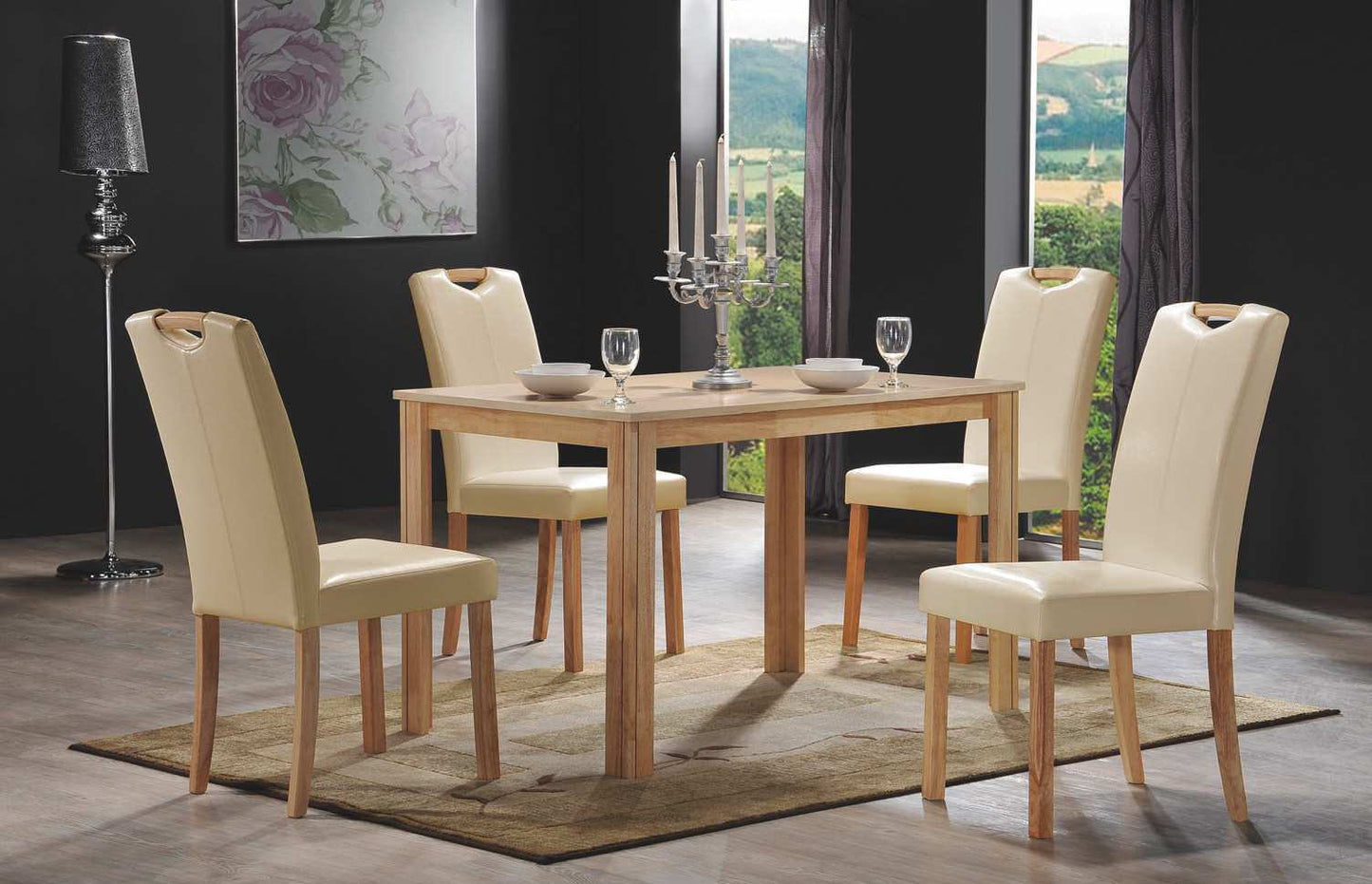 Kitchen Chair East Chelmsford | size: Width: 42cm, Height: 96cm, Depth: 58cm | color: Beige | image: 3 | variant: 1006948