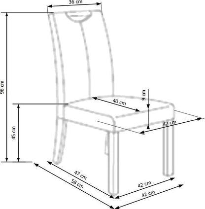 Kitchen Chair East Chelmsford | size: Width: 42cm, Height: 96cm, Depth: 58cm | color: Beige | image: 5 | variant: 1006948