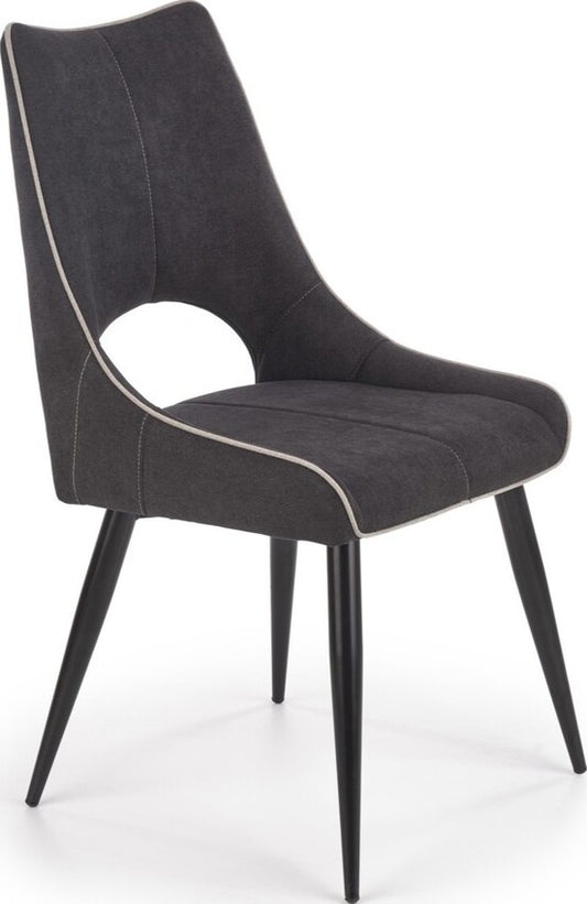 Kitchen Chair East Chesterfield | size: Width: 48cm, Height: 92cm, Depth: 58cm | color: Gray | image: 1 | variant: 1006965