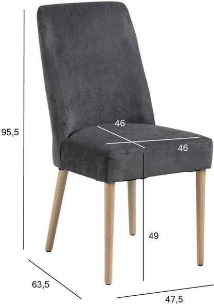 Kitchen Chair East Dushanbe | size: Width: 47.5cm, Height: 95.5cm, Depth: 63.5cm | color: Gray | image: 7 | variant: 1006143