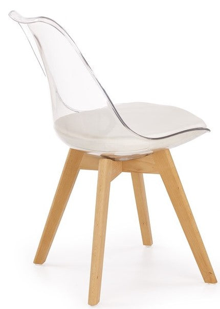 Kitchen Chair East Farnborough | size: Width: 48cm, Height: 83cm, Depth: 44cm | color: White | image: 2 | variant: 1006972