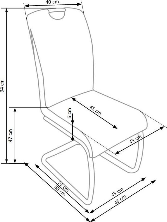 Kitchen Chair East Gateshead | size: Width: 43cm, Height: 94cm, Depth: 55cm | color: Brown | image: 7 | variant: 1006973