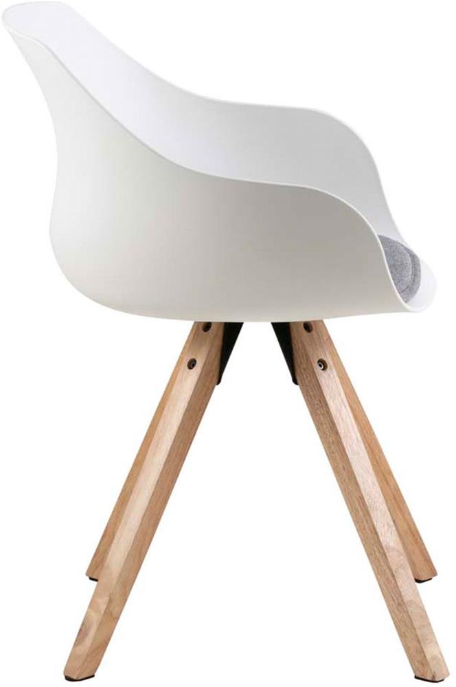 Kitchen Chair East Horsens | size: Width: 56.5cm, Height: 80.5cm, Depth: 53cm | color: White | image: 3 | variant: 1006145