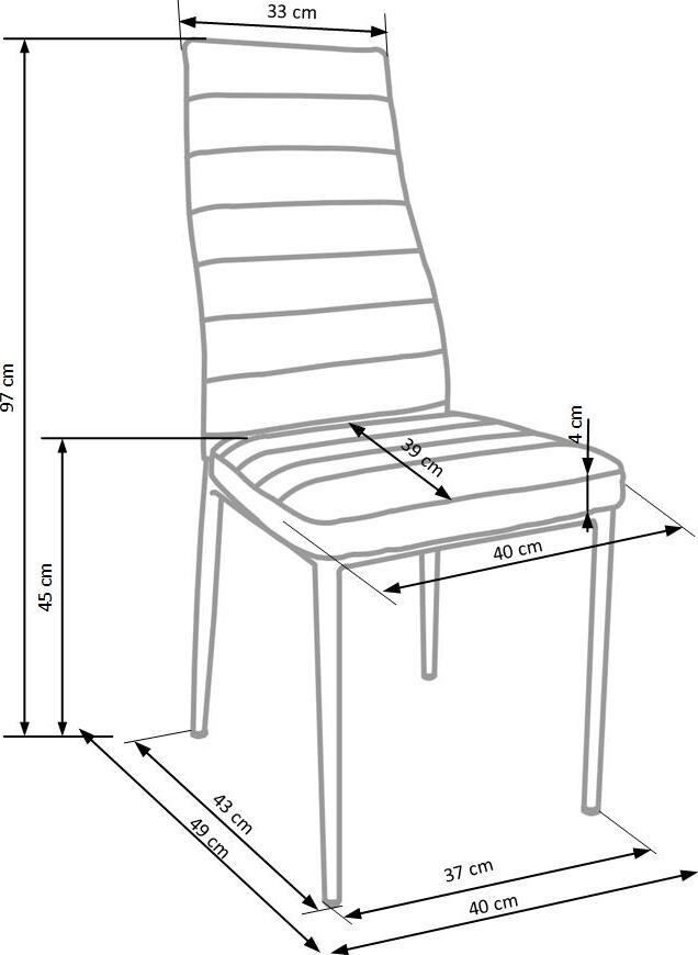 Kitchen Chair East Hull | size: Width: 41cm, Height: 98cm, Depth: 50cm | color: Brown | image: 9 | variant: 1006931