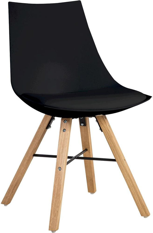 Kitchen Chair East Islamabad | size: Width: 47cm, Height: 80cm, Depth: 55cm | color: Black | image: 1 | variant: 1006152