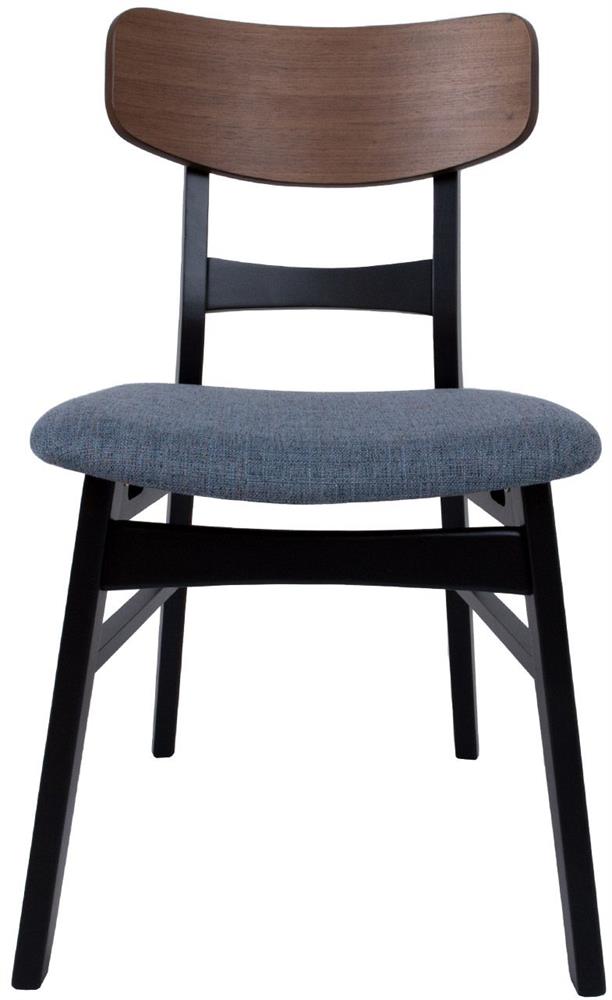 Kitchen Chair East Jonava | size: Width: 47cm, Height: 78cm, Depth: 52cm | color: Black | image: 2 | variant: 1006151