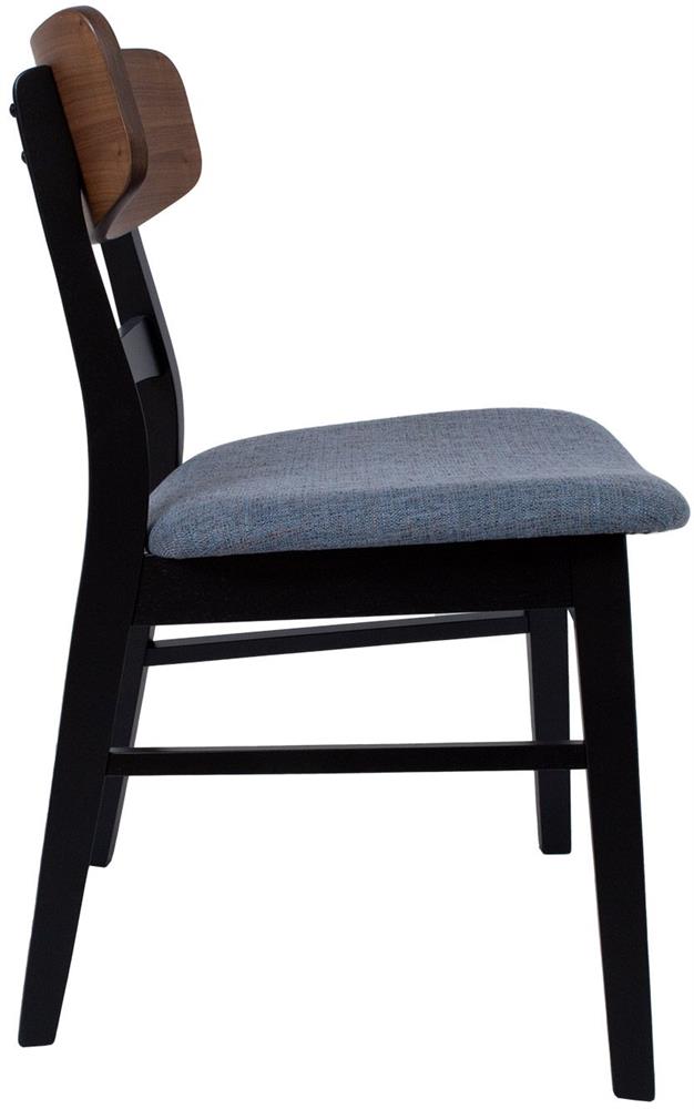 Kitchen Chair East Jonava | size: Width: 47cm, Height: 78cm, Depth: 52cm | color: Black | image: 3 | variant: 1006151