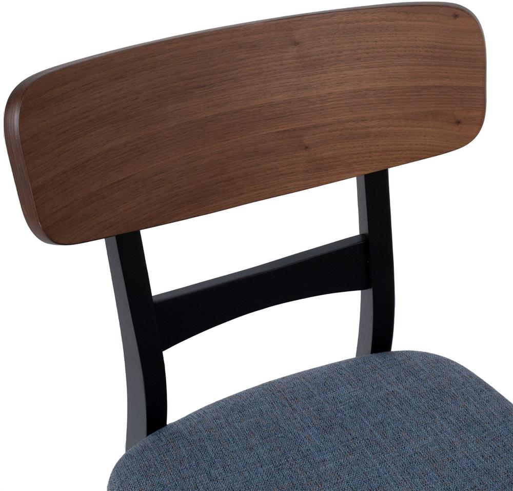 Kitchen Chair East Jonava | size: Width: 47cm, Height: 78cm, Depth: 52cm | color: Black | image: 5 | variant: 1006151