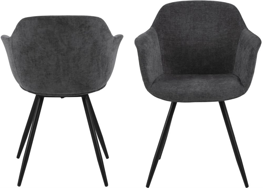 Kitchen Chair East Kabul | size: Width: 56cm, Height: 81cm, Depth: 58.5cm | color: Gray | image: 3 | variant: 1006144