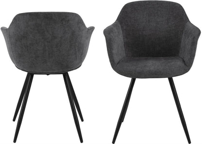 Kitchen Chair East Kabul | size: Width: 56cm, Height: 81cm, Depth: 58.5cm | color: Gray | image: 3 | variant: 1006144