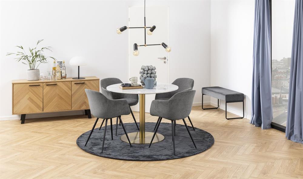 Kitchen Chair East Kabul | size: Width: 56cm, Height: 81cm, Depth: 58.5cm | color: Gray | image: 7 | variant: 1006144