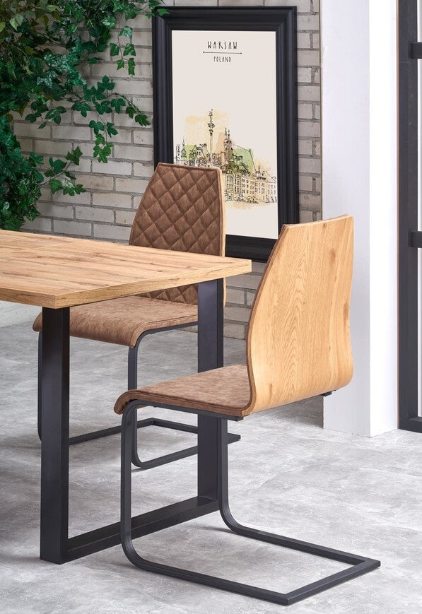 Kitchen Chair East Rugby | size: Width: 43cm, Height: 94cm, Depth: 58cm | color: Brown | image: 6 | variant: 1006988