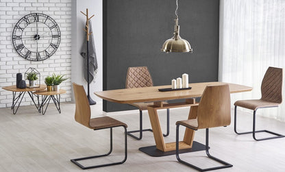 Kitchen Chair East Rugby | size: Width: 43cm, Height: 94cm, Depth: 58cm | color: Brown | image: 7 | variant: 1006988