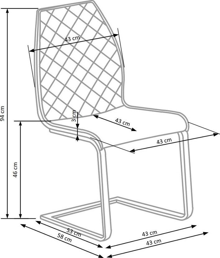 Kitchen Chair East Rugby | size: Width: 43cm, Height: 94cm, Depth: 58cm | color: Brown | image: 8 | variant: 1006988