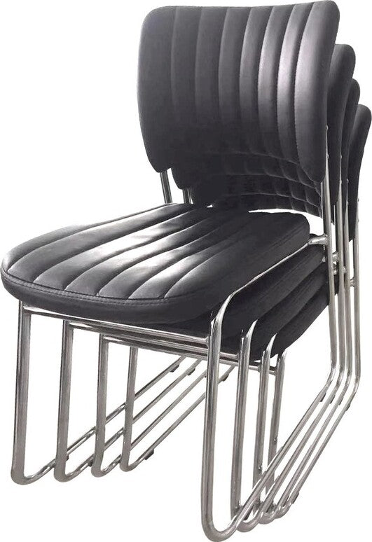 Kitchen Chair East Sapporo | size: Width: 48cm, Height: 83cm, Depth: 58cm | color: Black | image: 2 | variant: 1006915