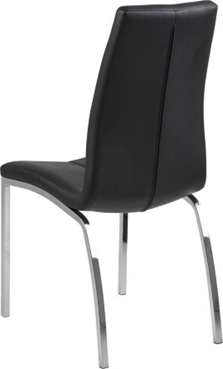 Kitchen Chair East Vejle | size: Width: 43.5cm, Height: 95cm, Depth: 57cm | color: Black | image: 2 | variant: 1005844