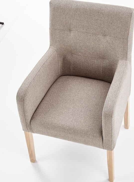 Kitchen Chair East Xining | size: Width: 60cm, Height: 92cm, Depth: 62cm | color: Beige | image: 6 | variant: 1006917