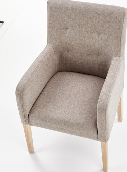 Kitchen Chair East Xining | size: Width: 60cm, Height: 92cm, Depth: 62cm | color: Beige | image: 6 | variant: 1006917