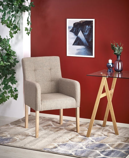 Kitchen Chair East Xining | size: Width: 60cm, Height: 92cm, Depth: 62cm | color: Beige | image: 8 | variant: 1006917
