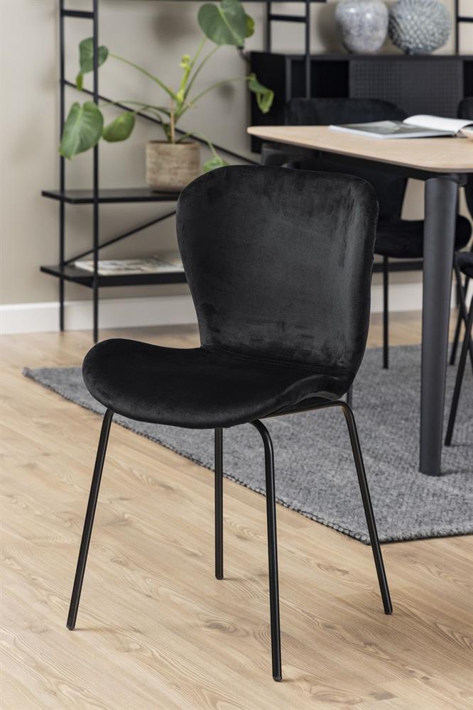 Kitchen Chair East Yerevan | size: Width: 48cm, Height: 82.5cm, Depth: 55cm | color: Black | image: 8 | variant: 1006139