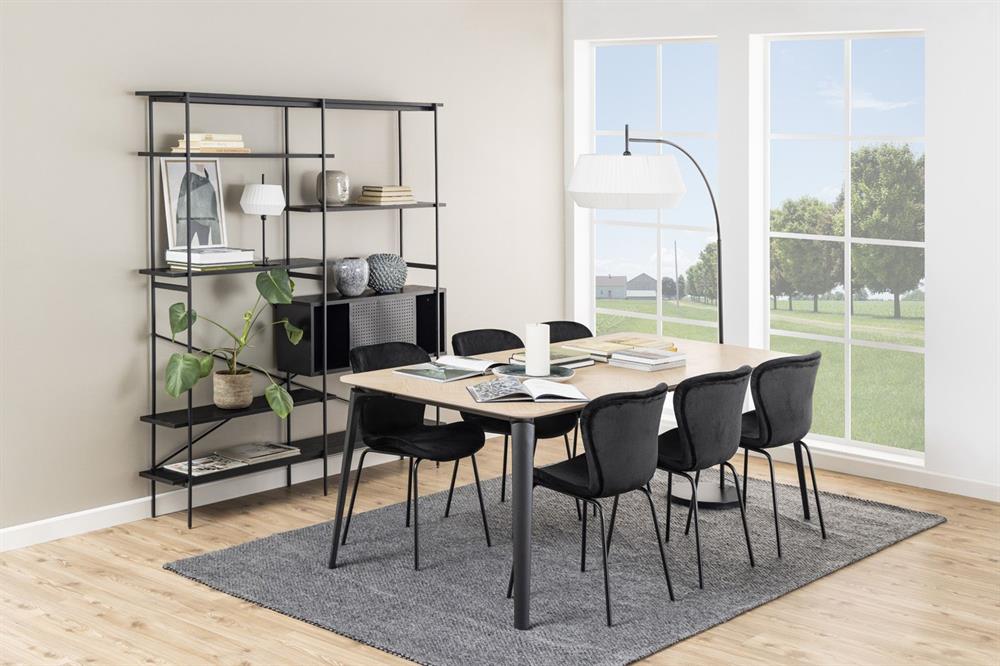 Kitchen Chair East Yerevan | size: Width: 48cm, Height: 82.5cm, Depth: 55cm | color: Black | image: 9 | variant: 1006139
