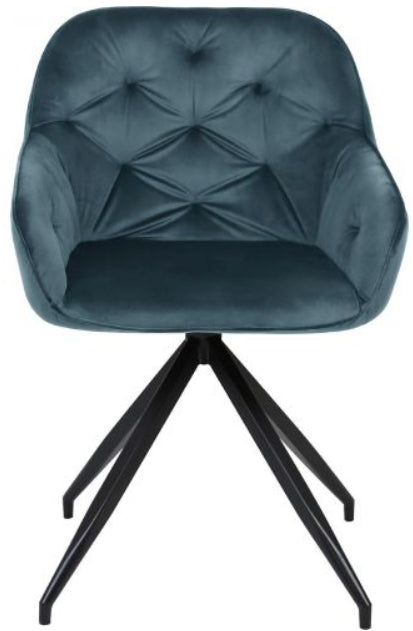 Kitchen Chair Eastbourne | size: Width: 53cm, Height: 107cm, Depth: 55cm | color: Blue | image: 2 | variant: 1000944