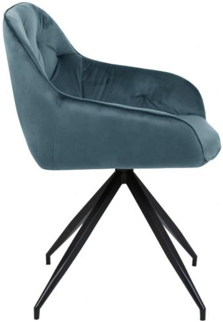 Kitchen Chair Eastbourne | size: Width: 53cm, Height: 107cm, Depth: 55cm | color: Blue | image: 3 | variant: 1000944