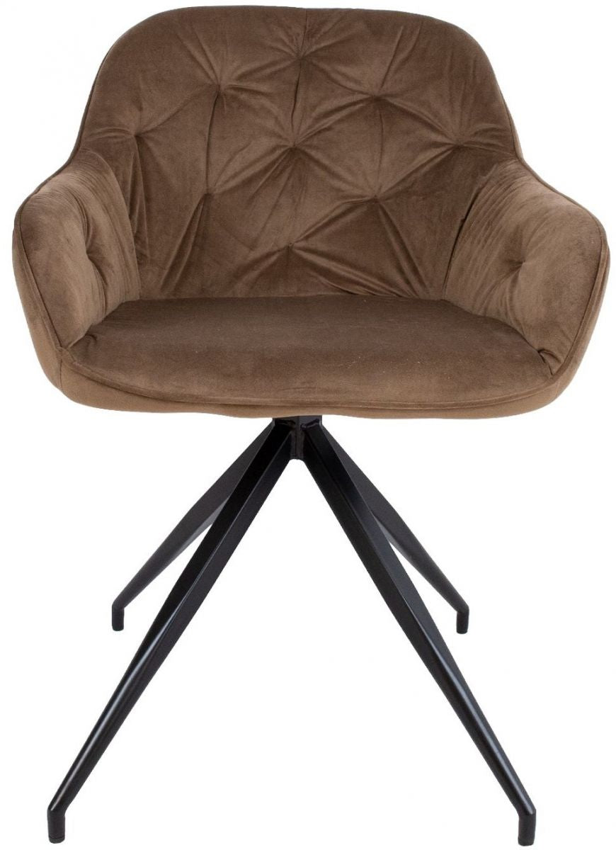 Kitchen Chair Eastbourne | size: Width: 53cm, Height: 107cm, Depth: 55cm | color: Brown | image: 2 | variant: 1000943