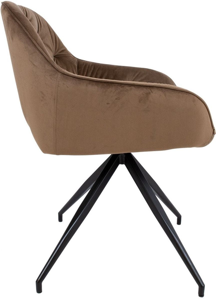 Kitchen Chair Eastbourne | size: Width: 53cm, Height: 107cm, Depth: 55cm | color: Brown | image: 3 | variant: 1000943