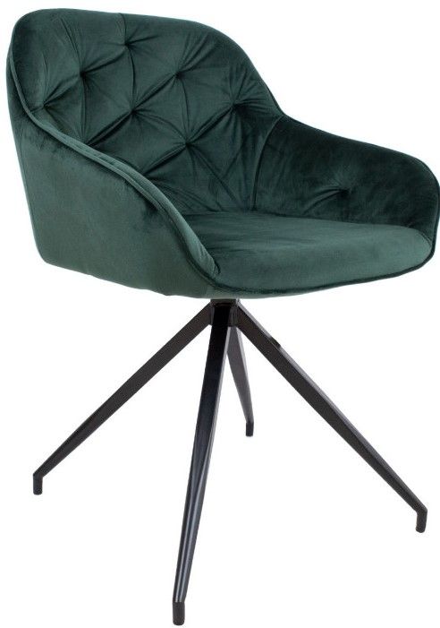 Kitchen Chair Eastbourne | size: Width: 53cm, Height: 107cm, Depth: 55cm | color: Green | image: 1 | variant: 1000945