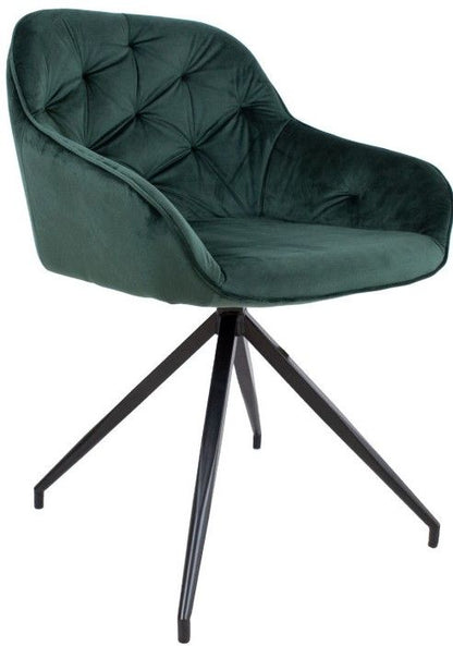 Kitchen Chair Eastbourne | size: Width: 53cm, Height: 107cm, Depth: 55cm | color: Green | image: 1 | variant: 1000945