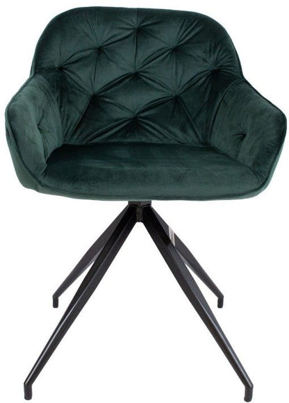 Kitchen Chair Eastbourne | size: Width: 53cm, Height: 107cm, Depth: 55cm | color: Green | image: 2 | variant: 1000945