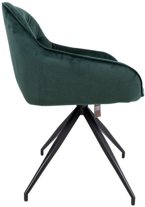 Kitchen Chair Eastbourne | size: Width: 53cm, Height: 107cm, Depth: 55cm | color: Green | image: 3 | variant: 1000945