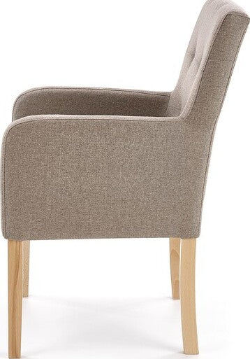 Kitchen Chair Filo | size: Width: 60cm, Height: 92cm, Depth: 62cm | color: Beige | image: 2 | variant: 1011387