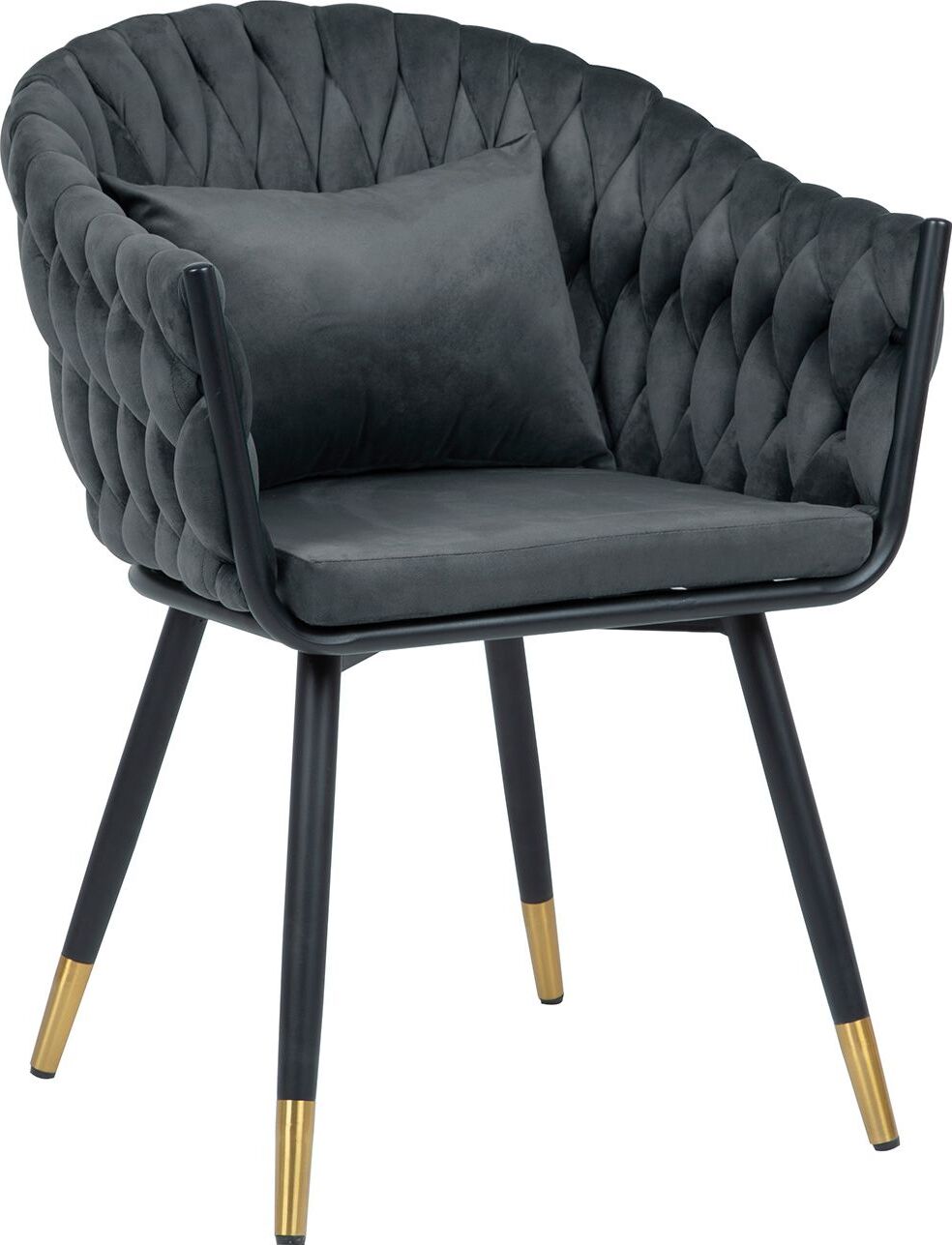 Kitchen Chair Flora | size: Width: 61cm, Height: 81cm, Depth: 63cm | color: Gray | image: 1 | variant: 1003609