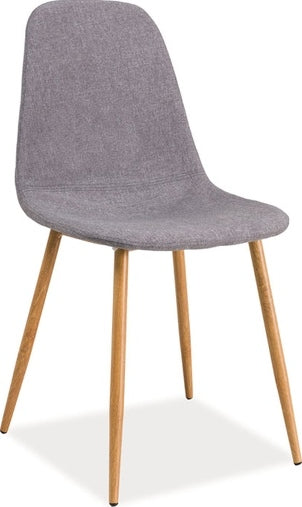 Kitchen Chair Fox 1 | size: Width: 44cm, Height: 86cm, Depth: 39cm | color: Gray | image: 1 | variant: 1003727