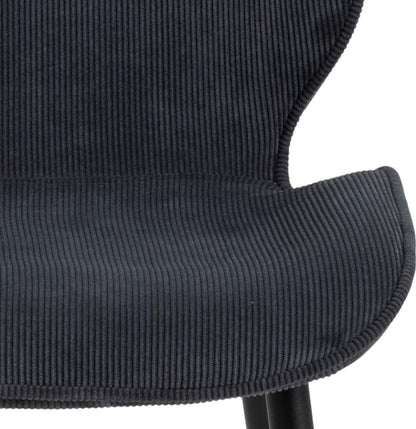 Kitchen Chair Gravesend | size: Width: 48cm, Height: 85cm, Depth: 58cm | color: Black | image: 2 | variant: 1000855