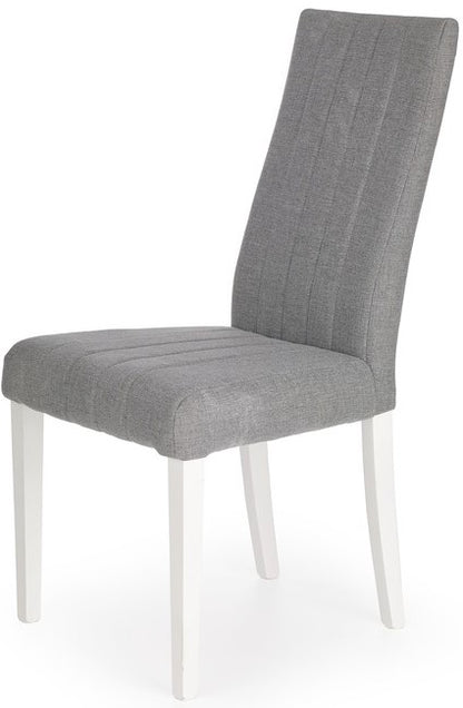 Kitchen Chair Grindavik | size: Width: 47cm, Height: 99cm, Depth: 59cm | color: White/Grey | image: 2 | variant: 1002126