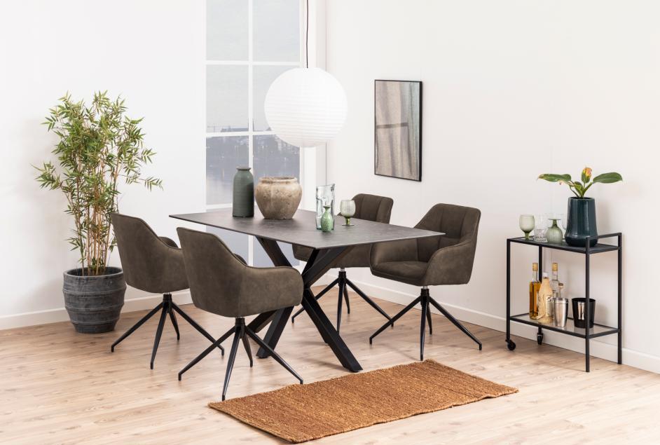 Kitchen Chair Grinstead | size: Width: 59cm, Height: 84.5cm, Depth: 54.5cm | color: Brown | image: 5 | variant: 1000779