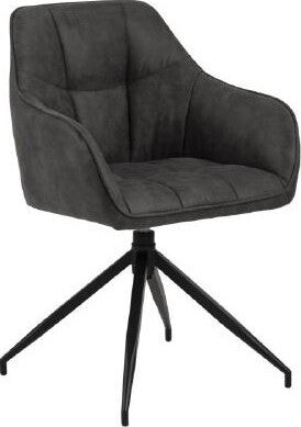 Kitchen Chair Grinstead | size: Width: 59cm, Height: 84.5cm, Depth: 54.5cm | color: Gray | image: 1 | variant: 1000780