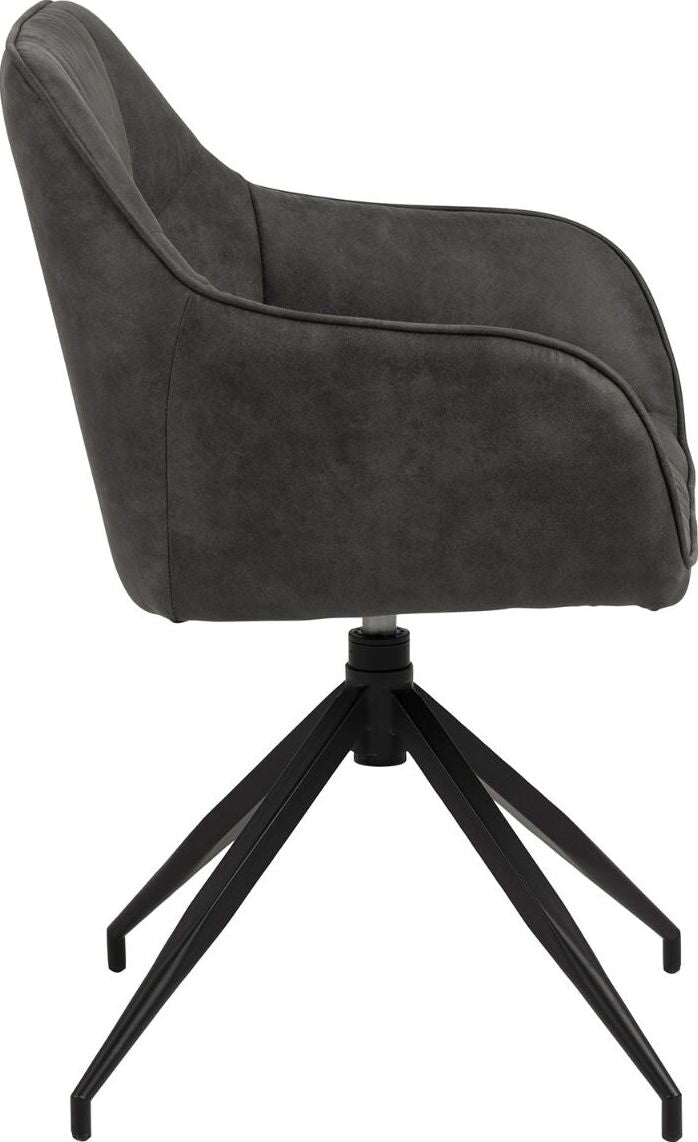 Kitchen Chair Grinstead | size: Width: 59cm, Height: 84.5cm, Depth: 54.5cm | color: Gray | image: 2 | variant: 1000780