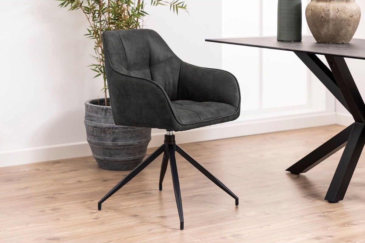 Kitchen Chair Grinstead | size: Width: 59cm, Height: 84.5cm, Depth: 54.5cm | color: Gray | image: 5 | variant: 1000780